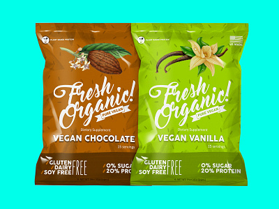 Fresh Organic concept creative design designer label packaging product snack