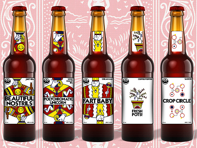 Looney Brewery and Co. beer concept design graphics label packaging