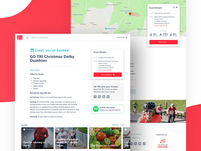 GoTri event booking (2016) booking ui ui design user interface web design website
