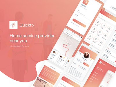 Home Service App app clean debut delivery design home service mobile online self project. sketch ui ux