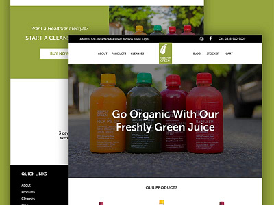 Simplygreenjuice uidesign