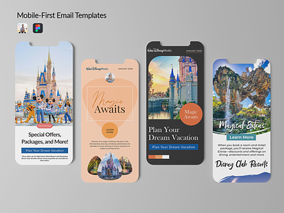Mobile Email Templates design email email marketing email template mobile first ui