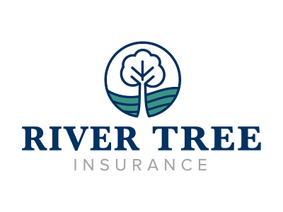 River Tree Insurance branding design graphic design iconography identity illustration logo logo design