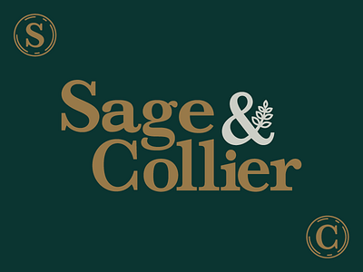 Sage & Collier branding clean design graphic design identity logo logo design restaurant branding
