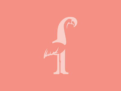 Flamingo bird clean design flamingo graphic design identity illustration logo logo design typography