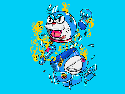 Doraemon/ラえもん anime brasil colors digital art doraemon illustration japan japan pop sao paulo