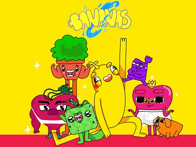 Bananas animation brazil charachter design colors food fruits illustration kawaii mo ozy