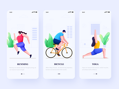 Sports App Guide page app illustration sports ui