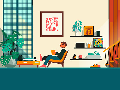 'Scenes' part 3 apartment apartment design city color editorial graphic illustration interior design interiors lifestyle lifestyle illustration scenes vector