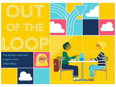 'Out of the Loop' illustration and design adobe illustrator anxiety graphic illustration lifestyle mental health vector wellness
