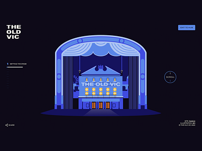 The Old Vic Theatre : Interactive Glossary adobe illustrator advertising color graphic illustration illustrator interior architecture london performing arts theatre theatre design vector