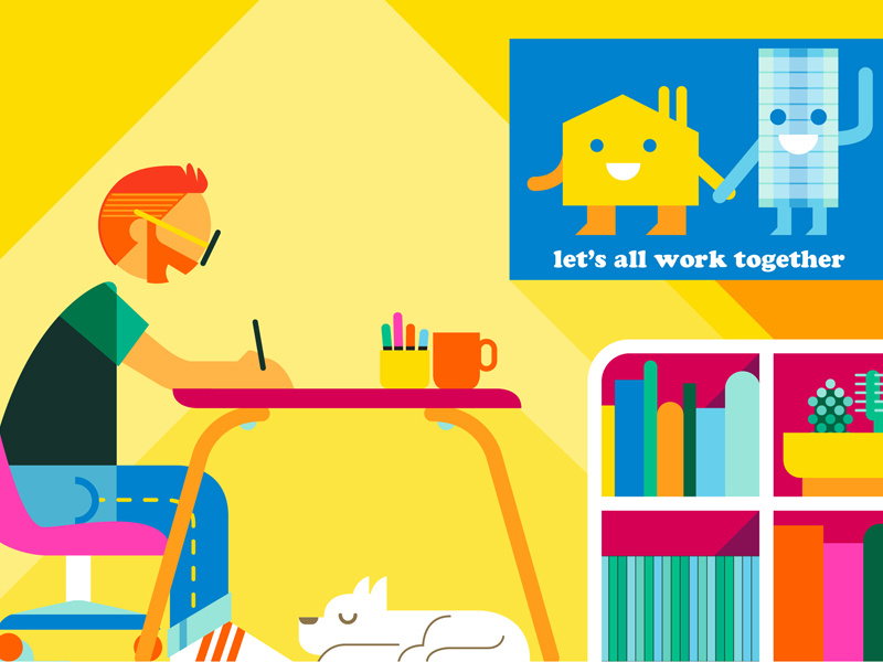 Illustrator's Survey interiors editorial scenes advertising adobe illustrator lifestyle people color vector graphic illustration