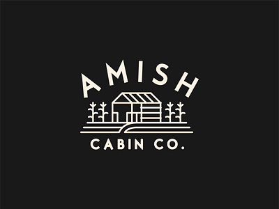Amish Cabin Co. Logo branding design graphic design illustration logo logo design logo designer minimal typography vector