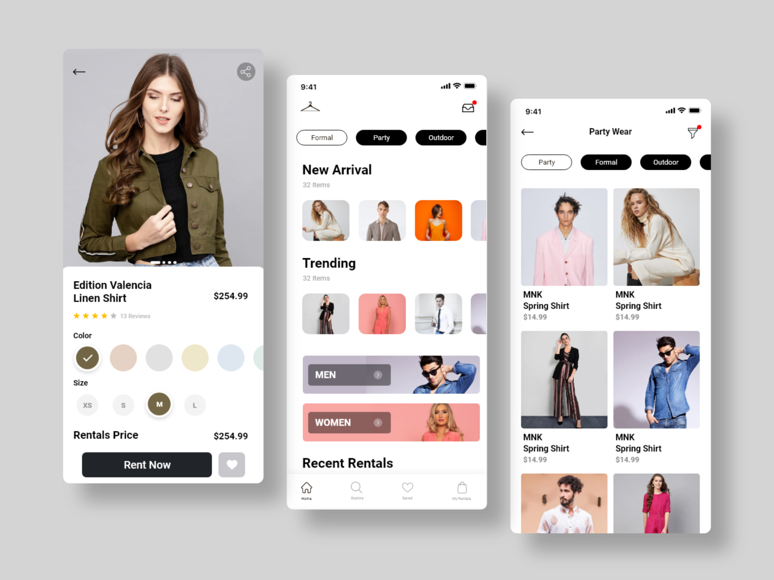 UI Design for Clothing app by Amit kumar on Dribbble