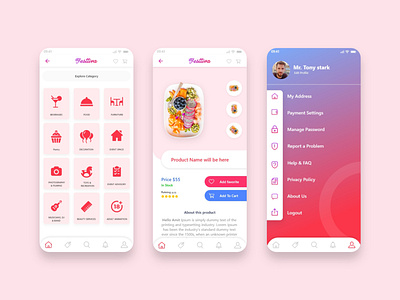 App Ui Design for Festtiva mobile app