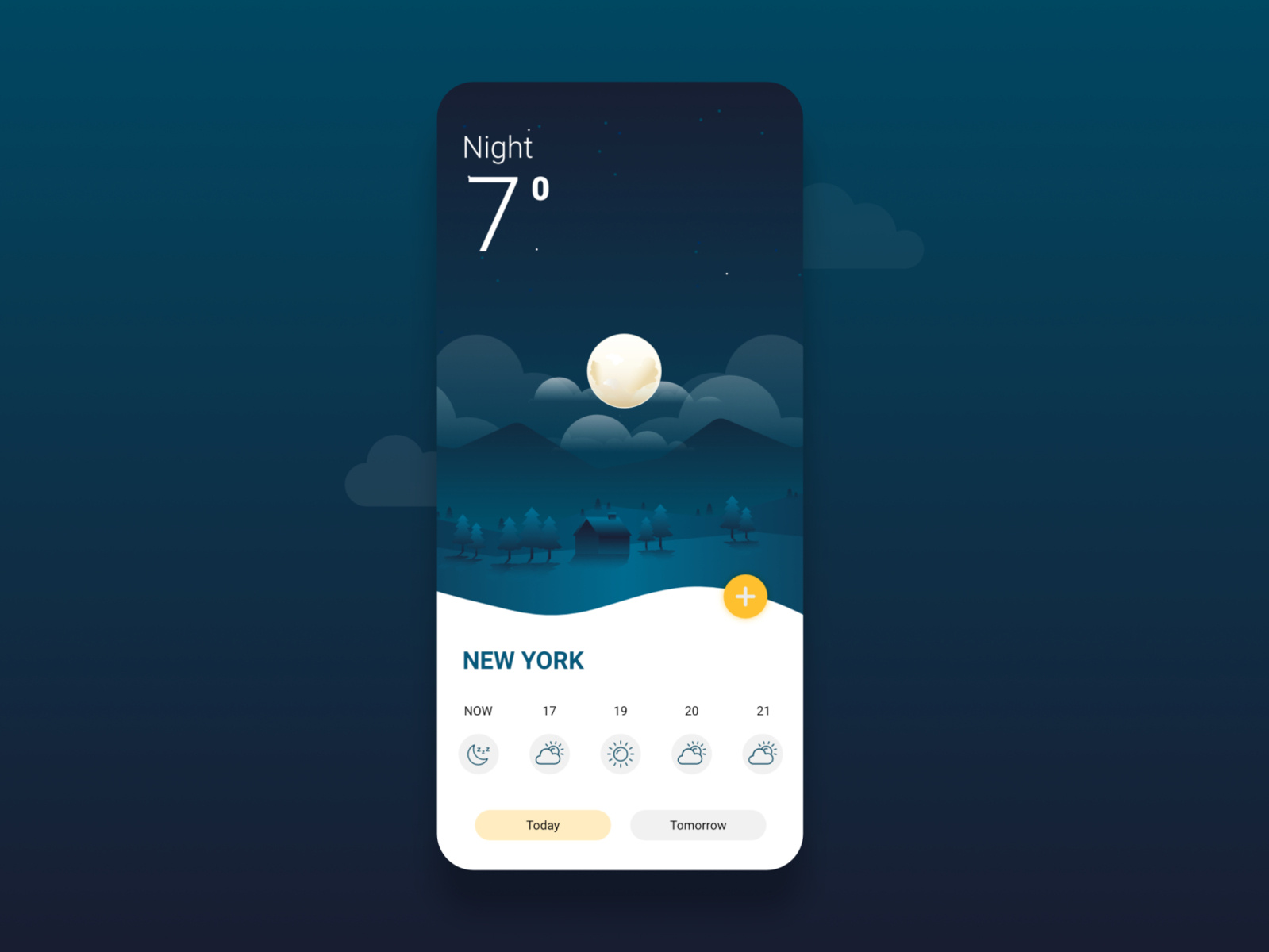 Ui Ux Design for Weather app by Amit kumar on Dribbble