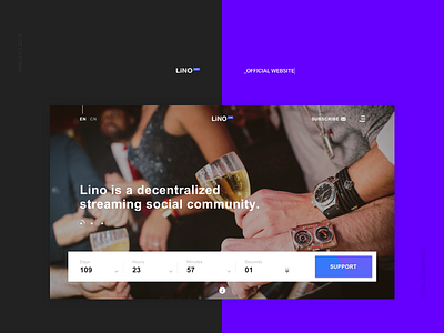 LiNO Streaming Social Community Platform black community countdown games purple social streaming
