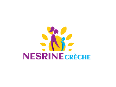 Nesrin Creche brand brand identity branding branding design illustrator kids logo logo design logodesign logolearn logolove logos logotype nursery