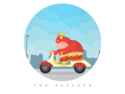 The Fatlash dc dccomics design flash illustrations superhero theflash