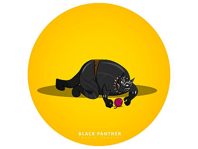 Fat Panter black panther illustration marvel