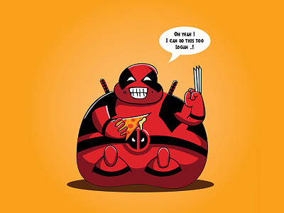 Deadpool deadpool design illustrations illustrator marvel superhero