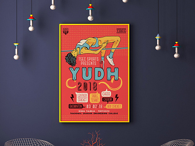 TSEC Yudh 2018 event poster design