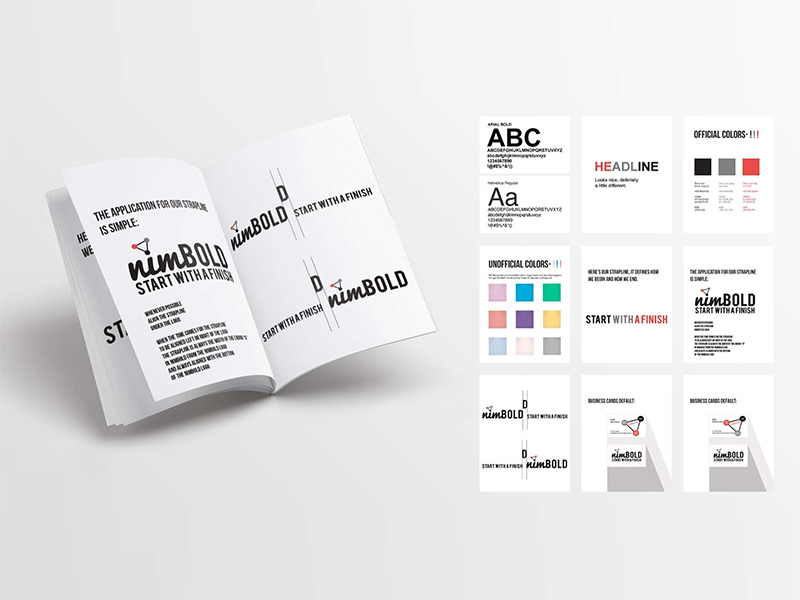 Nimbold Identity Book tech identity brand book nimbold logo branding identity design