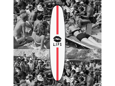 Lips Surfboard for Odd Velvet 1950 mockup odd velvet prototype surf surfboard