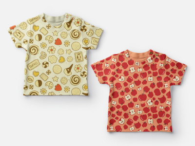 Baby Shirts apples baby baby shirts chums cookies illustration textile design textile pattern textile print