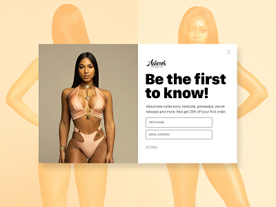 Swimwear Brand Email Pop-up