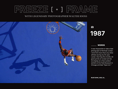 Freeze Frame Blog Concept design concept digital design inspiration interface mockup ui ux web design webdesign