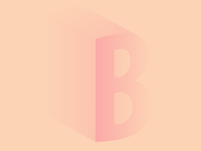 B design dribbble illustration illustration art illustrator typography vector