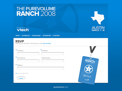 PureVolume Ranch 2008 austin music party purevolume website