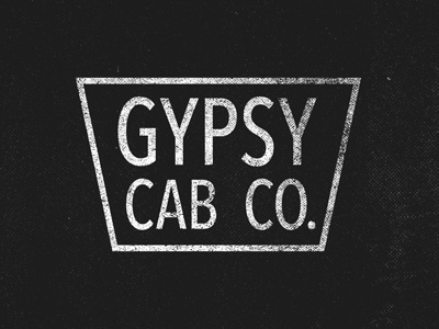 Gypsy Cab Co. distressed gypsy logo movie tenenbaums type typography wesanderson