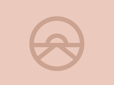 The Road to Sunset circle icon iconography logo mark
