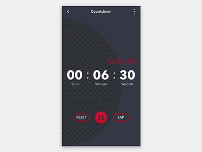Countdown Timer Gelso Designs contrast countdown timer mobile ui timer
