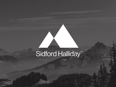 Sidford Halliday Brand branding graphic design halliday logo mountain parkcity peak sidford ski snow snowboard utah vector