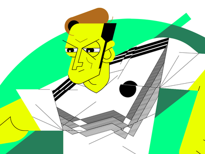 Mesut Özil football illustration soccer vector özil