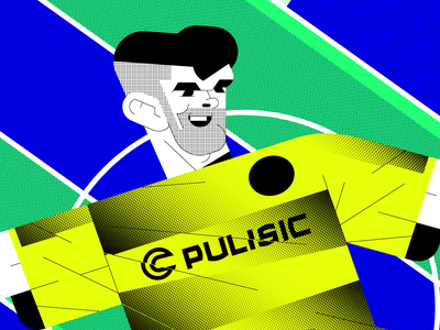 Christian Pulisic BVB bvb design football illustration pulisic soccer vector