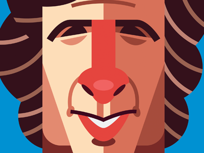 Gianni Rivera caricature digital football illustration portrait soccer
