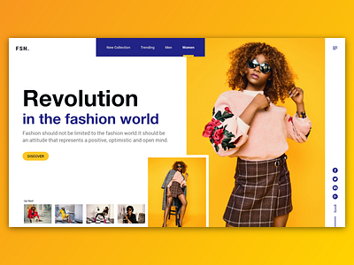 Fashion Agency Landing Page fashion fashion agency fashion agency landing page fashion blog fashion company gillsans girl landing page concept modern landing page ui ux design