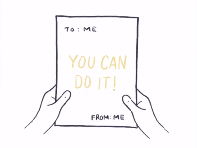 You Can Do It! animation gif hands icon letter stop motion typography