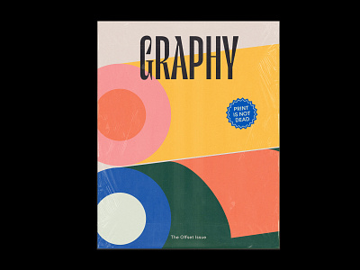 Graphy Magazine Cover abstract cover editorial icon illustration issue magazine magazine cover mockup offset packaging print stickers typography