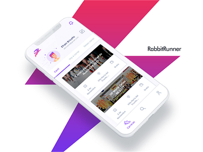 Rabbit Runner App Ui design runner running ui user friendly