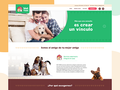 Veterinaria Vetteam   Landing page