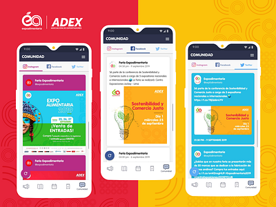 APP | Expoalimentaria 2019 | Social media app app design colorful design ui user friendly ux