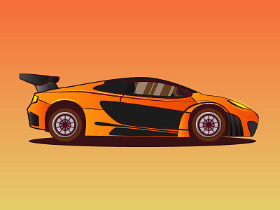 Mclaren car cars illustration sports car