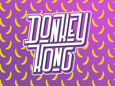Donkey Kong Lettering customlettering customtype handlettering type typography