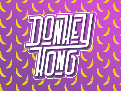 Donkey Kong Lettering