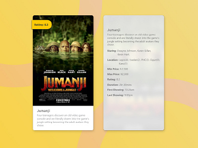 cinema card ( Hover state)